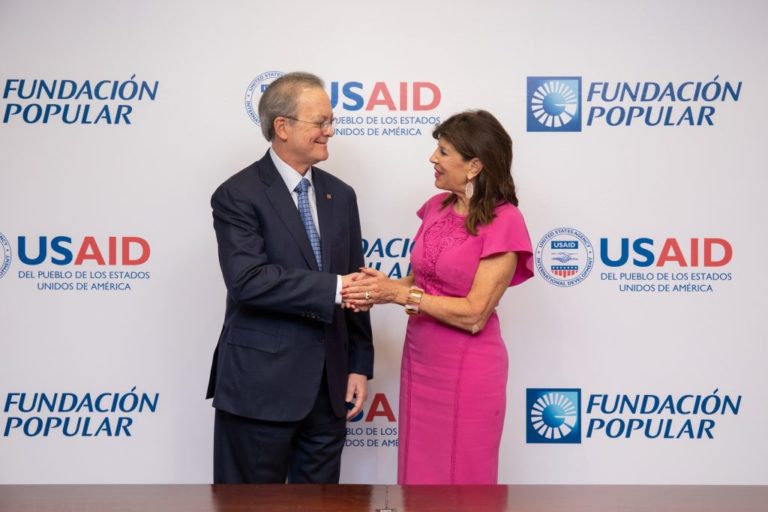 Fundación Popular y Gobierno de Estados Unidos establecen alianza