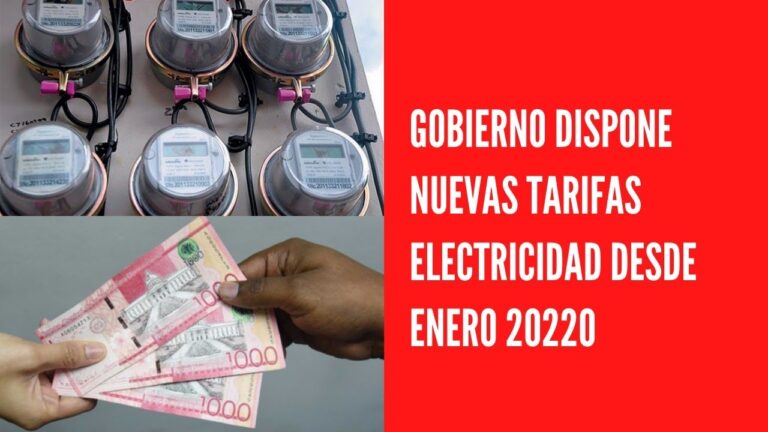 Gobierno dispone aumento tarifas electricidad desde enero 2022